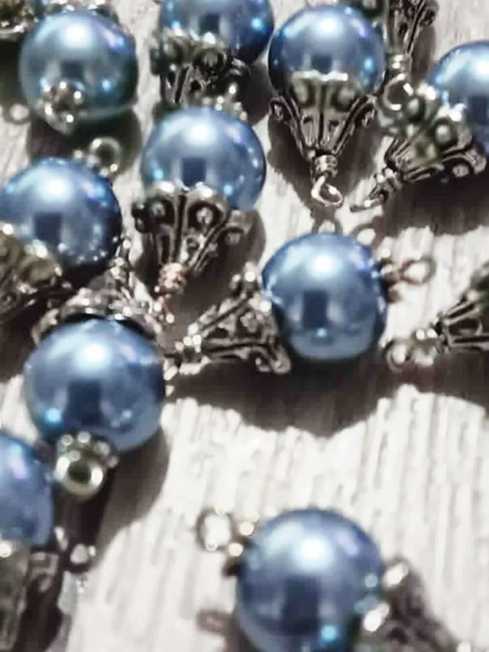 10mm Glass Pearl Bead Charms
